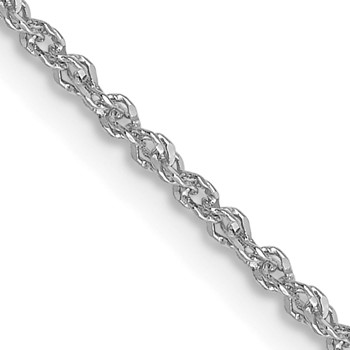 Leslie's 14K White Gold 1.3mm Sparkle Singapore Chain