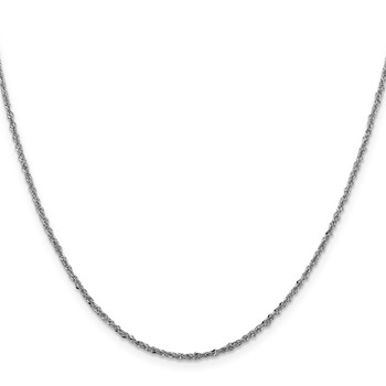 Leslie's 14K White Gold 1.6mm Sparkle Singapore Chain — alternate view