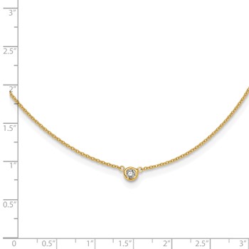 Herco 18K Yellow with Yellow Bezel 16 Inch Necklace Mounting — alternate view