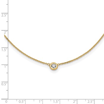 Herco 18K Yellow with Yellow Bezel 16in Necklace Mounting — alternate view