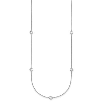 Herco 14K White Gold Stations 18in Necklace Mounting — alternate view
