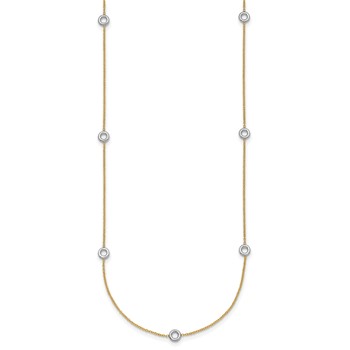 Herco 14K Two-tone Stations 18in Necklace Mounting — alternate view