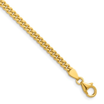 Herco 18K Polished 4.2mm Solid Curb 7 Inch Chain Bracelet