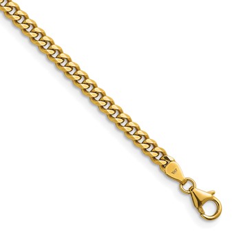 Herco 18K Polished 4.2mm Solid Curb 22 Inch Chain