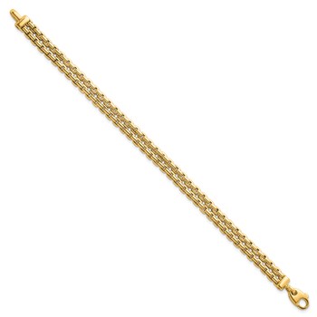 Herco 18K Polished Fancy 2-Strand Cable Link Bracelet — alternate view