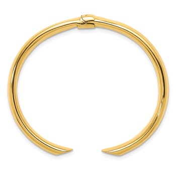 Herco 18K Polished Hinged Cuff Bangle — alternate view