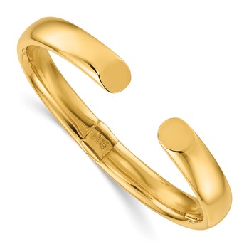 Herco 18K Polished Hinged Cuff Bangle