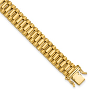 Herco 18K Polished and Satin Fancy Link Bracelet