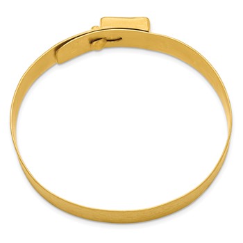 Herco 18K Solid Satin and Hammered Diamond Byzantine Coin Bangle — alternate view