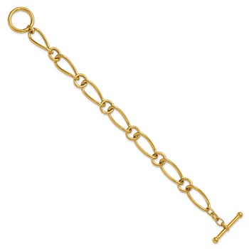 Herco 18K Polished Fancy Link Toggle 7.75 Inch Bracelet — alternate view