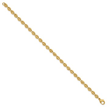 Herco 18K Polished 4.50mm Puffed Mariner Link 7.75 Inch Bracelet — alternate view