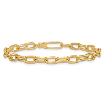 Herco 18K Polished 5mm Oval Link 7.25 Inch Bracelet — alternate view