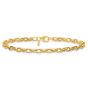 Herco 18k Polished Fancy Cable Link 7.5 Inch Bracelet — alternate view