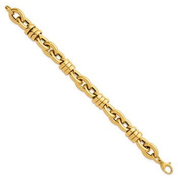Herco 18K Polished Mixed Fancy Link 8 Inch Bracelet — alternate view