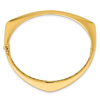 Herco 18K Polished Fancy Hinged with Safety Clasp Bangle — alternate view