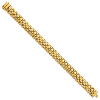 Herco 18K Polished Fancy Link 8 Inch Bracelet — alternate view