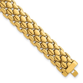 Herco 18K Polished Fancy Link 8 Inch Bracelet