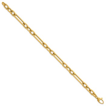 Herco 18K Polished and Twisted Mixed Open Link 8 Inch Bracelet — alternate view