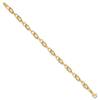 Herco 18K Polished Double Link 7.5 Inch Bracelet — alternate view