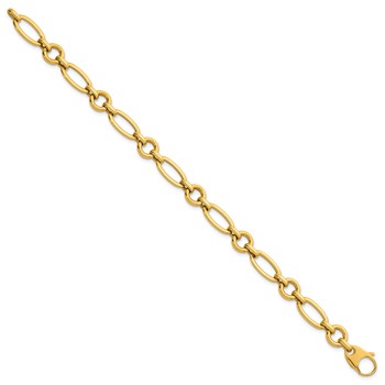 Herco 18K Polished Fancy Link 8 Inch Bracelet — alternate view