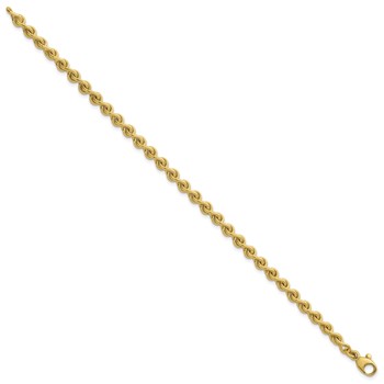 Herco 18K Polished Solid Fancy Link 7.5 Inch Chain Bracelet — alternate view