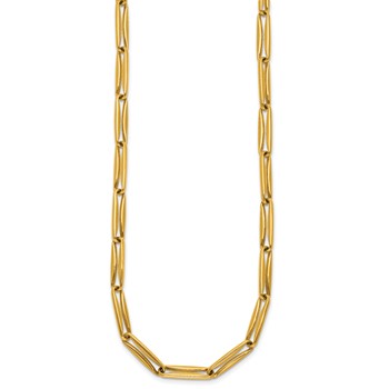 Herco 18K Polished 5.0mm Elongated Link 18.25 Inch Necklace — alternate view