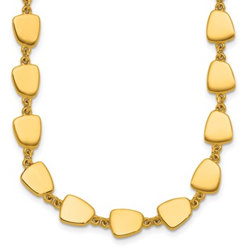Herco 18K Polished Fancy Contemporary 18 Inch Necklace