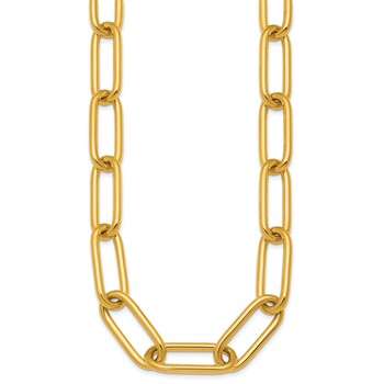 Herco 18K Polished 13mm Open Link 17.5 Inch Necklace — alternate view