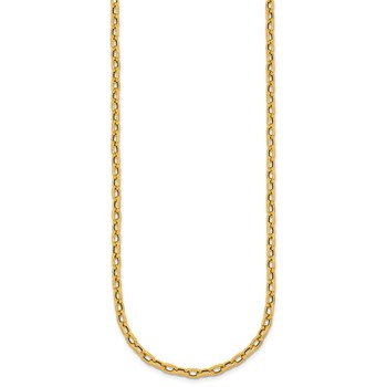 Herco 18K Polished Oval Link 18 Inch Necklace — alternate view