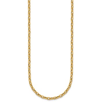 Herco 18K Polished Fancy Cable Link 24 Inch Necklace — alternate view