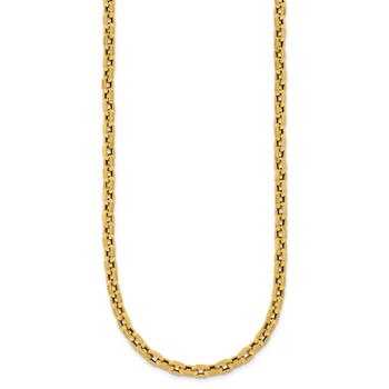Herco 18K Polished Hexagon Oval Link 18 Inch Necklace — alternate view