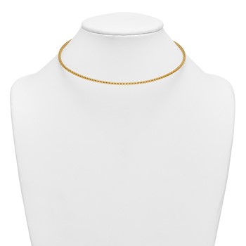 Herco 18K Polished Popcorn Mesh Collar Necklace — alternate view
