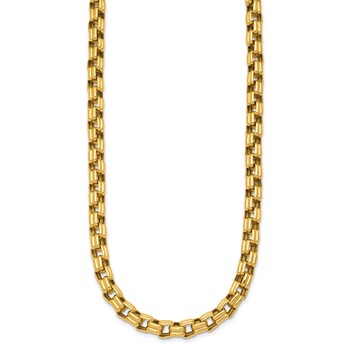 Herco 18K Polished Double Square Link 18 Inch Necklace — alternate view