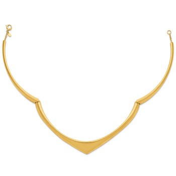 Herco 18K Polished and Brushed Hinged Collar Necklace — alternate view