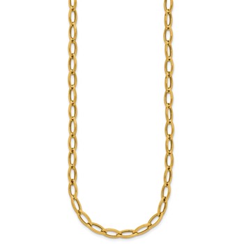 Herco 18K Polished Oval Link 18 Inch Necklace — alternate view