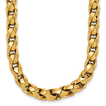 Herco 18K Polished Twisted Link 18 Inch Necklace