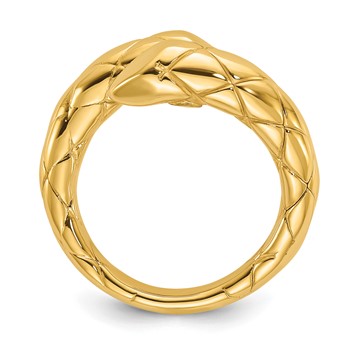 Herco 18K Polished Fancy Criss Cross Bypass Ring — alternate view