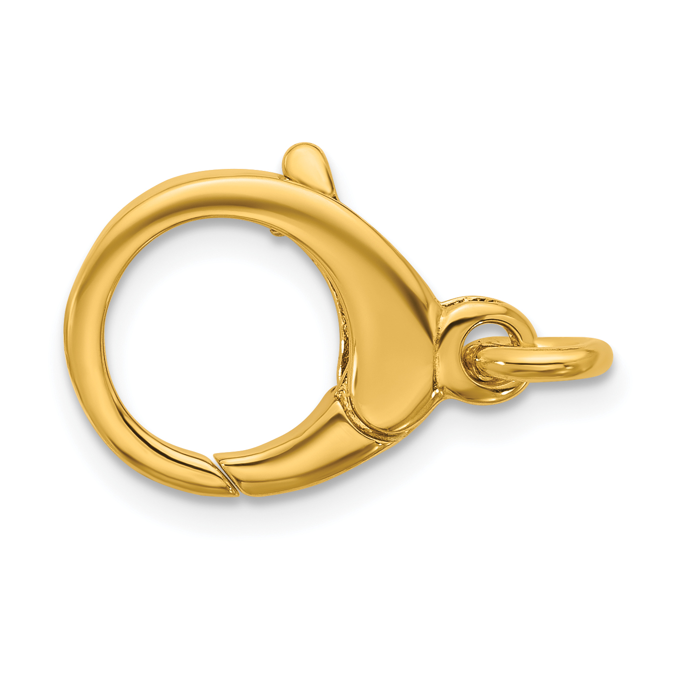 Herco 18K Polished 20.8x13.85mm Round Fancy Lobster Clasp - HERCO