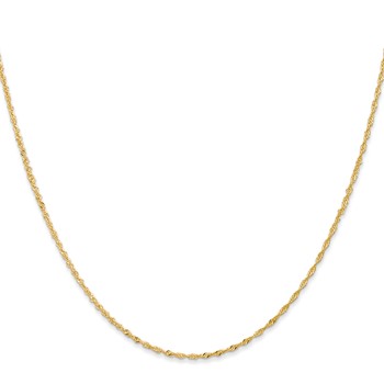 Leslie's 18K 16 inch 1.1mm Singapore with Spring Ring Clasp Chain — alternate view