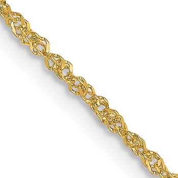 Leslie's 18K 16 inch 1.1mm Singapore with Spring Ring Clasp Chain