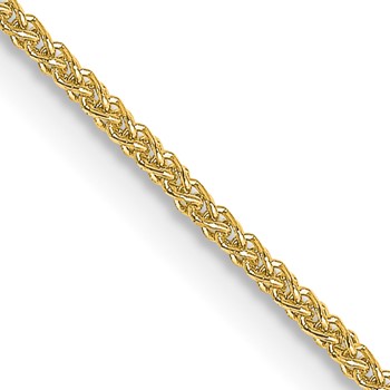 Leslie's 18K 16 inch 1mm Diamond-cut Spiga with Spring Ring Clasp Chain