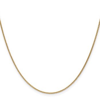 18K Leslie's 1.15mm D/C Cable Chain — alternate view