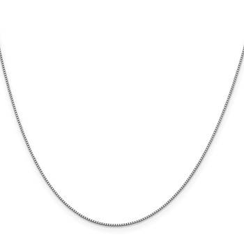 Leslie's 18K White Gold 18 inch .7mm Box with Lobster Clasp Chain — alternate view