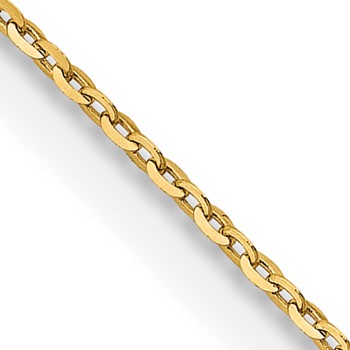 18K Leslie's 1.5mm D/C Cable Chain