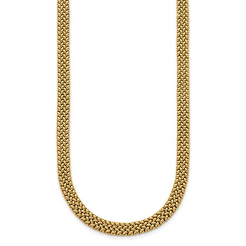 Herco 18K Polished Semi-solid 7.5mm Mesh 7 inch Bracelet — alternate view