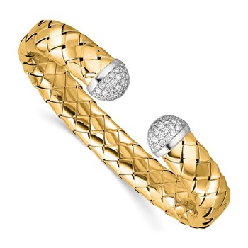 Herco 18K Gold High Polish Woven Cuff
