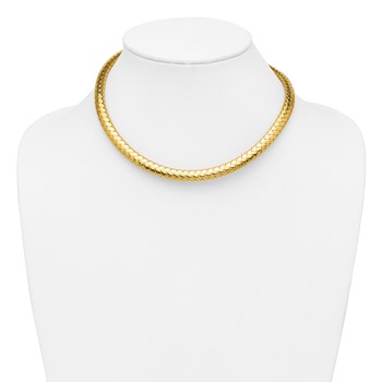 Herco 18K Gold High Polish Woven 7.3mm — alternate view