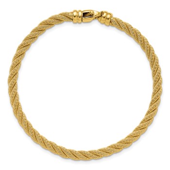 Herco 18K Twisted Textured 4mm 7.5 inch Bracelet — alternate view