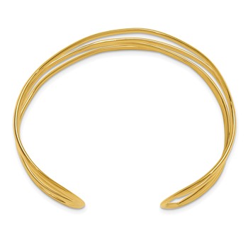 Herco 18K Polished Fancy Cuff Bangle — alternate view