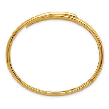 Herco 18K Polished Hinged Cuff Bangle — alternate view